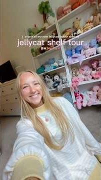 a tour of my new jellycat shelves 🌸🧚 #jellycat #jellycatcollection #jellycatshelf