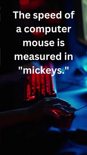 How The Speed of a Computer Mouse Is Measured