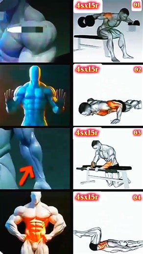 4upper body workout at h aaome ! ☠️💪 #shorts #short #trending #gym #youtubeshorts