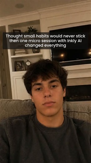 Thought small habits would never stick then one micro session with Inkly AI changed everything