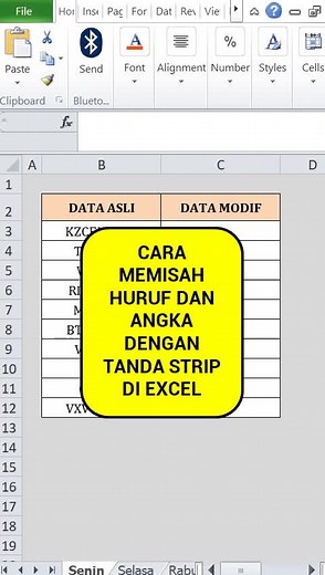 Cara Memisah Huruf dan Angka di Excel: Formula Excel Mudah
