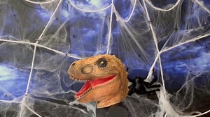 Watch Dinosaur Head Mask T-Rex Mask Latex Raptor Animal Head Mask on Amazon Live