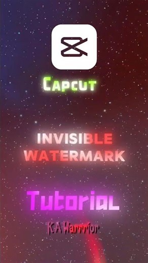 Easy Invisible watermark tutorial🔥|| Part-4 || #edit #educational #tutorial #kawarrior