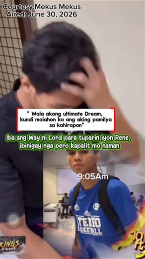 Ang Tanging Pangarap ni Rene Ay Maiahon sa Kahirapan ang kaniyang Pamilya at sikat na manlalaro