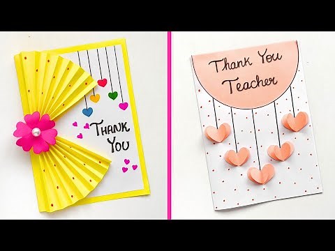 2 Easy & Beautiful Thanks Giving Card | Thank You Card for Teachers |How to Make Perfect Thanks Card