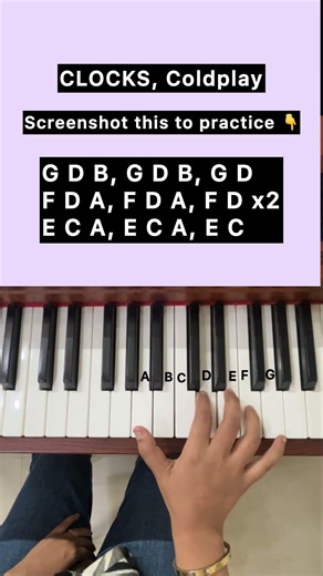 Clocks – Coldplay Piano Tutorial (Easy Version) #coldplay #piano