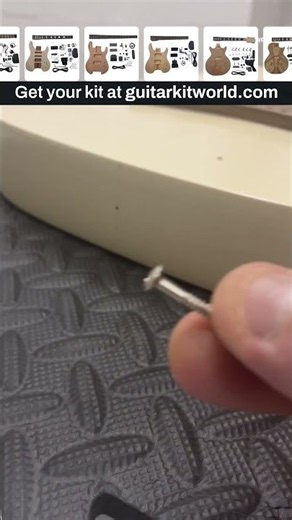 Installing the Strap Buttons | DIY Acoustic Guitar Kit Build