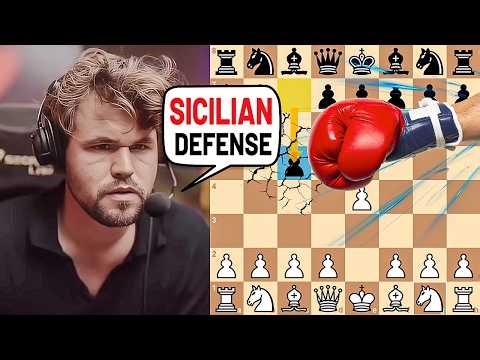 Magnus Carlsen Shows How to Win Against the Sicilian!