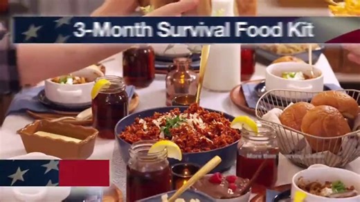 4Patriots Three Month Survival Food Kit TV Spot, 'Designed To Last 25 Years'