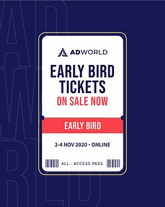 Ad World Super Early Bird tickets sold out in a few hours! 🤯 Missed out? Limited EARLY BIRD tickets are on sale from as low as $39. Secure yours today. | Ad World Prime