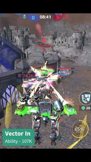 Vector Damage Test !!! #gaming #warrobots #shortvideos #viral
