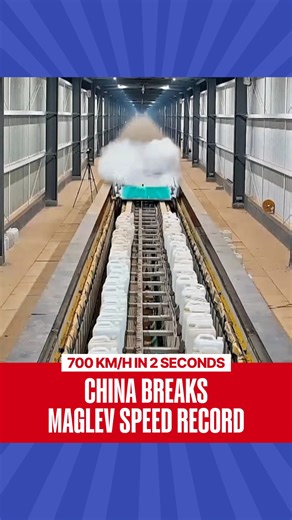 Researchers in China have achieved a major milestone in maglev technology by accelerating a 1.1-tonne experimental vehicle to 700 km/h within two seconds. The test was conducted on a 400-metre superconducting maglev track, where the vehicle completed the run and was brought to a controlled stop. The speed and acceleration achieved are the highest ever recorded for a superconducting electric maglev system. #MaglevTrain | #technology | #China | #RepublicWorld | Republic
