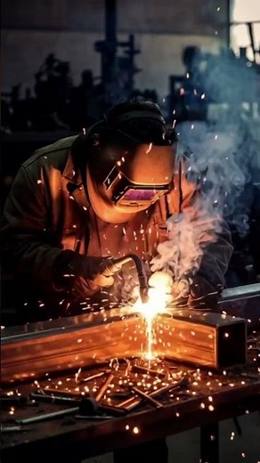 Super advanced welding technique for iron pipe cutting process #shorts