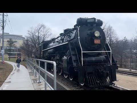 Canadian National 6167 Steam Engine Guelph Ontario Canada December 28, 2023