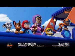 Nick Jr. CEE (Czech) continuity + ads | September 19, 2025 • Nick Jr. reklama | 12. září 2025
