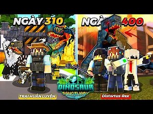 400 DAYS OF SEARCHING FOR MUTANT DINOSAURS IN MINECRAFT - THE BEAST D-REX RETURNS!