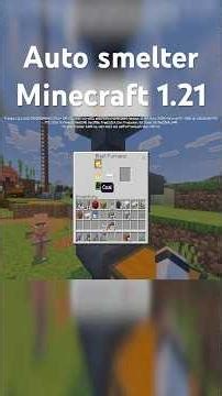 How to build an Autosmelter in 1 minute in Minecraft (PC,PS5,Xbox)