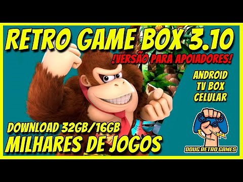 Retro Game Box versão 3.10 com 32gb/16gb/8gb milhares de jogos. Sistema p/ Android (celular/TV Box)