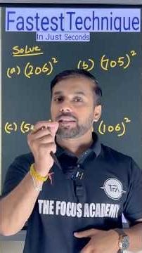 Amazing technique to find the Square of Three Digit Number .