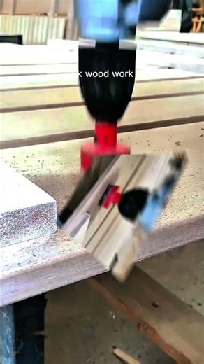 Cutting Perfect Holes in Wood FAST! #diy #wood #drilling #holesaw #tools