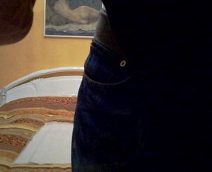 Showing my messy diaper