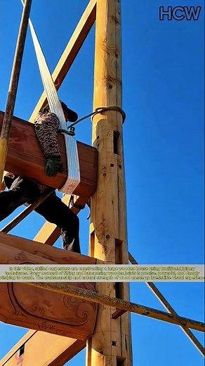 Building a Massive Wooden House: Mesmerizing Traditional Wood Joinery Craftsmanship.