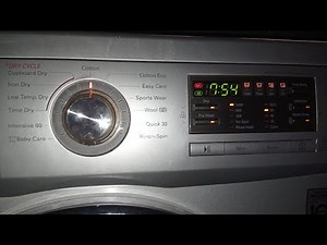 LG F1496AD5 - maximum length cotton 60 wash+dry + all options (longest possible wash+dry)