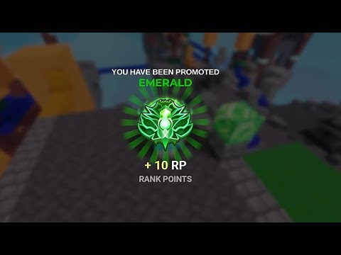 I GOT EMERALD BY SOLO QUEUEING... (Roblox Bedwars)