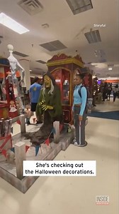 She was checking out the Halloween decorations when this happened. | Inside Edition