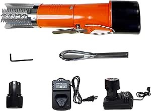 Powerful Electric Fish Scraper Cordless Fish Scaler Cleaner Automatic Fish Scale Remover with a Manual Scaler