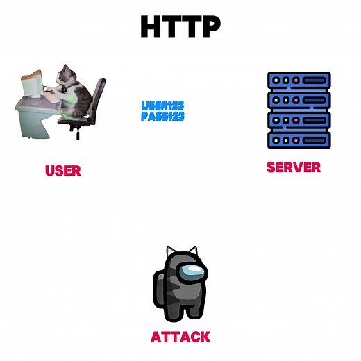 🔓 HTTP (HyperText Transfer Protocol) •\tThis is the basic way your browser talks to websites •\tData is sent in plain text •\tNo protection 👉 Meaning: •\tAnyone on the network (hackers, attackers) can see everything •\tUsernames, passwords, messages = exposed Example: \t•\tYou log into a site → attacker can sniff your credentials 🔐 HTTPS (HyperText Transfer Protocol Secure) \t•\tThis is HTTP encryption (SSL/TLS) \t•\tData is encrypted before it travels 👉 Meaning: •Even if someone intercepts