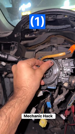 Right Direction Fix Steering Clock Spring #steeringwheel #reel #viral #mechanics #fblifestyle | Abdullah auto electrical