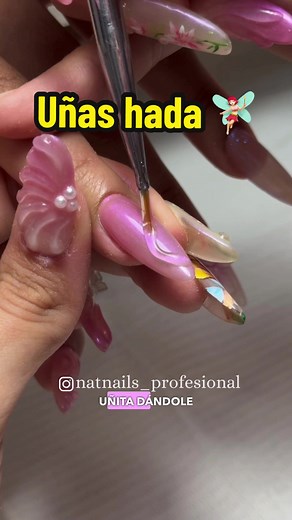 Transformación de Uñas a Hada con Tonos Gx02 y Rosa P02 de @MGnexu
