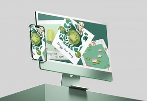 Cute Frog Wallpaper - Froggo the Frog Polaroid - Etsy