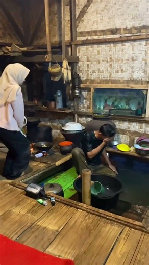 Bathing in a Natural Spring INSIDE Their House! 😱💦 #Shorts