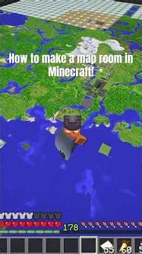 How to make a map room in Minecraft! #minecraft #minecraftbuilding #shorts