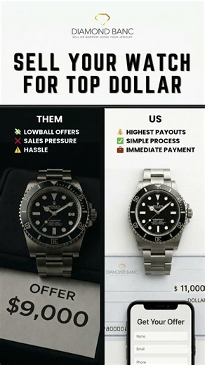 Get top dollar for your watch today!