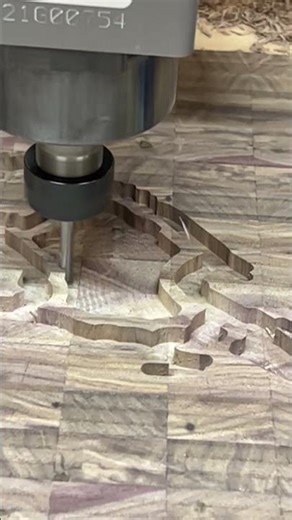 Nicky Hayden Board — Slow Motion Cutting a Walnut Plug (CNC Inlay Detail)