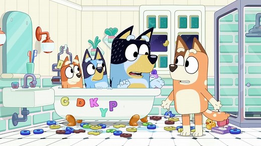 The burger shop is officially open 🍔 Follow us for tons of Bluey fun! | Bluey