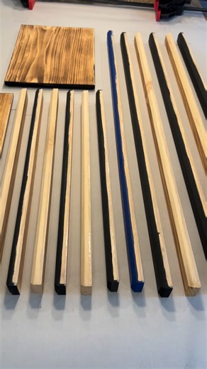 Gluing and screwing this blue line flag up. The backers are not glued but they are screwed in. The stripes are all glued together in between. How do you out your flags together? . . . . . #woodflags #woodflag #woodworkingcommunity #woodworkingforbeginners #woodworkinglife #woodworkerlife #woodworkingknowledge #diywoodwork #madeintheusa🇺🇸 #americanmade | Craftycopwoodworks