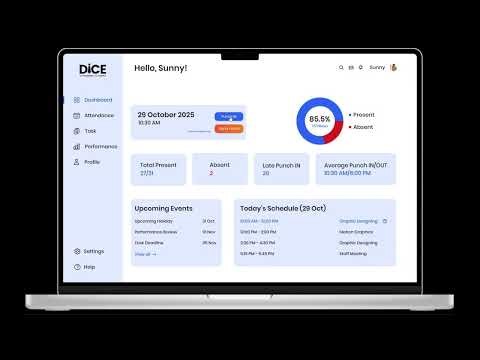 Attendance tracker dashboard design