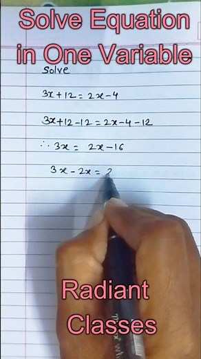 Solving Equations in One Variable | Class 8 Maths | Easy Explanation