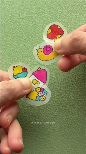 Easy Homemade Stickers |简单自制可爱粘纸#diysticker #homemade