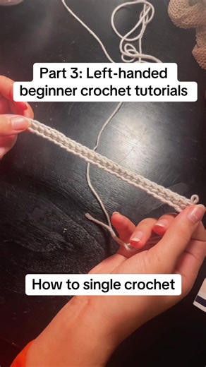 Cómo hacer un punto bajo en crochet - Parte 3