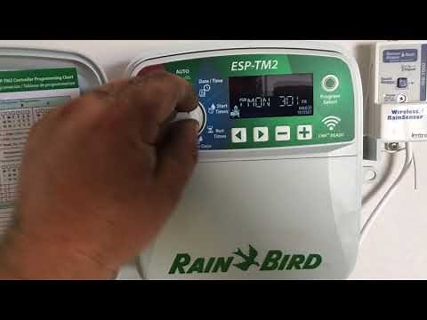 How to remove a start time off and irrigation controller sprinkler system timer
