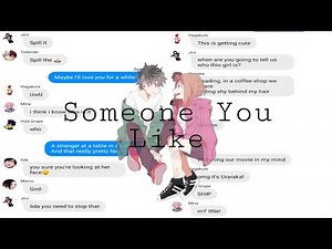 IzuOcha lyric prank Group Chat||Mha Lyrics Prank||The Girl and The Dreamcatcher - Someone You Like||