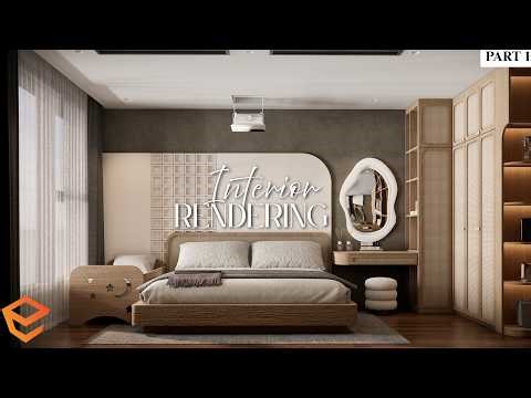 Modern Bedroom Render in Enscape | Step-by-Step Process Part 1