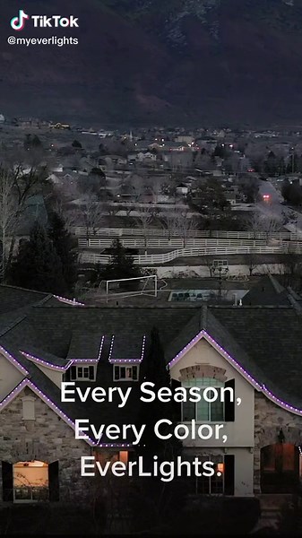 Light up the sky with EverLights App-Enabled lighting. Visit MyEverLights.com and get a quote today! #permanentlights #fyp #radiant