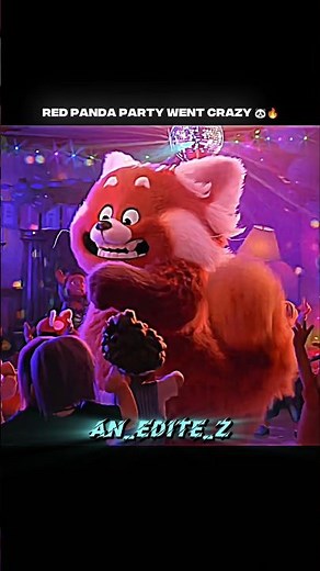 Red Panda Party Went Crazy 🐼🔥| Turning Red | #shorts #turningred