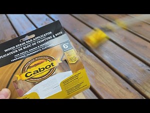 Cabot 6-Inch Stain Pad Applicator for applying Cabot Stain to Decks